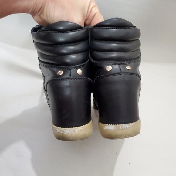 JustFab | Tindy Wedge Lace Up and Zip Sneakers - Picture 6 of 10